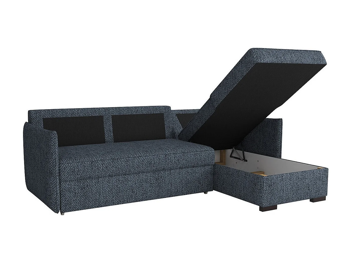 Canapé d'angle Columbus 208, Brun clair, Disponible, 220x160x90cm