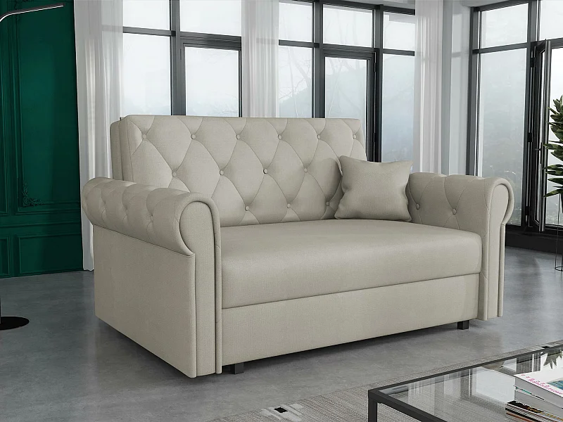 Canapé convertible Columbus 199, Disponible, 85x148x98cm, Mobilier déjà assemblé