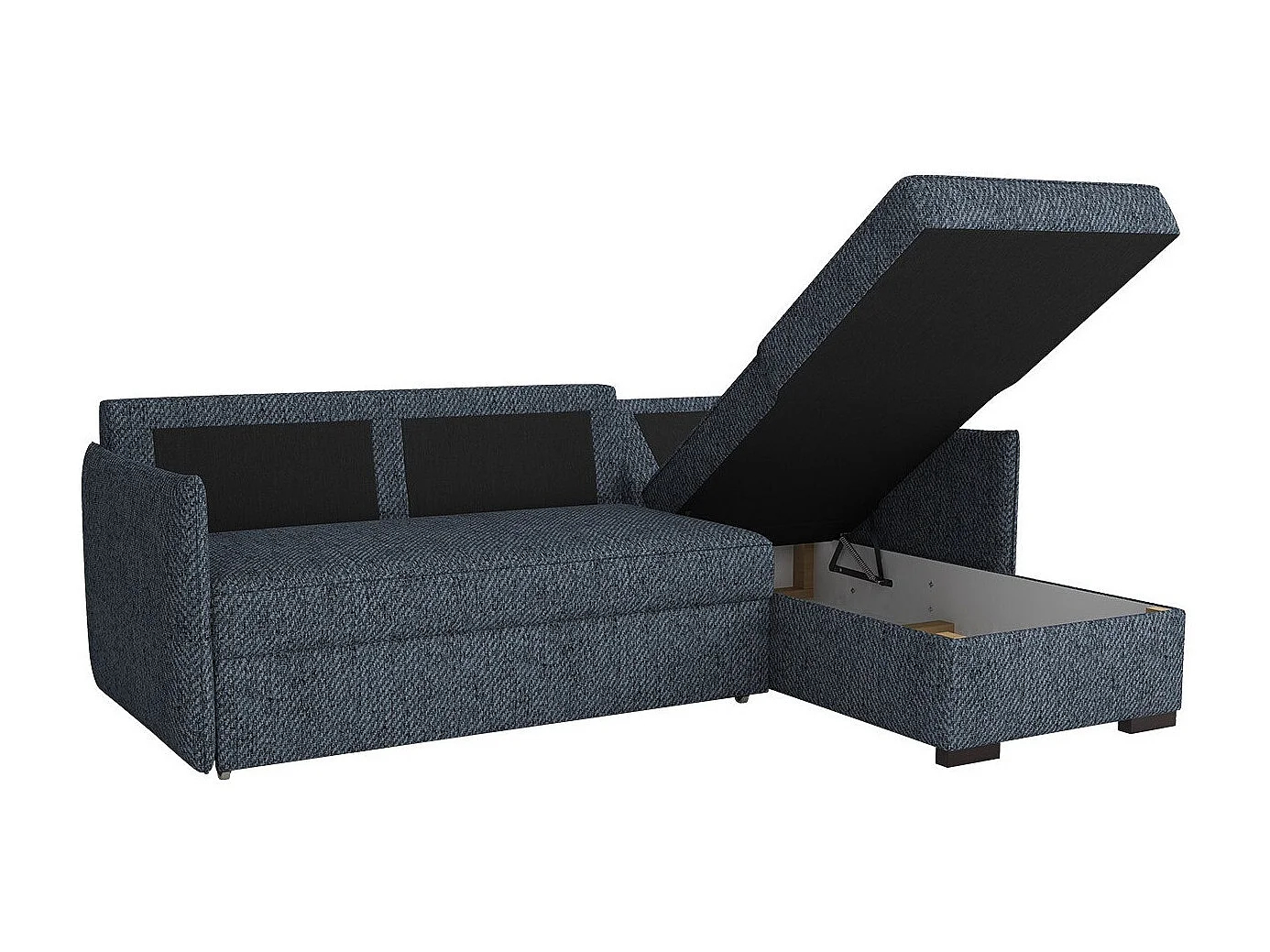 Canapé d'angle Columbus 208, Gris, Disponible, 220x160x90cm