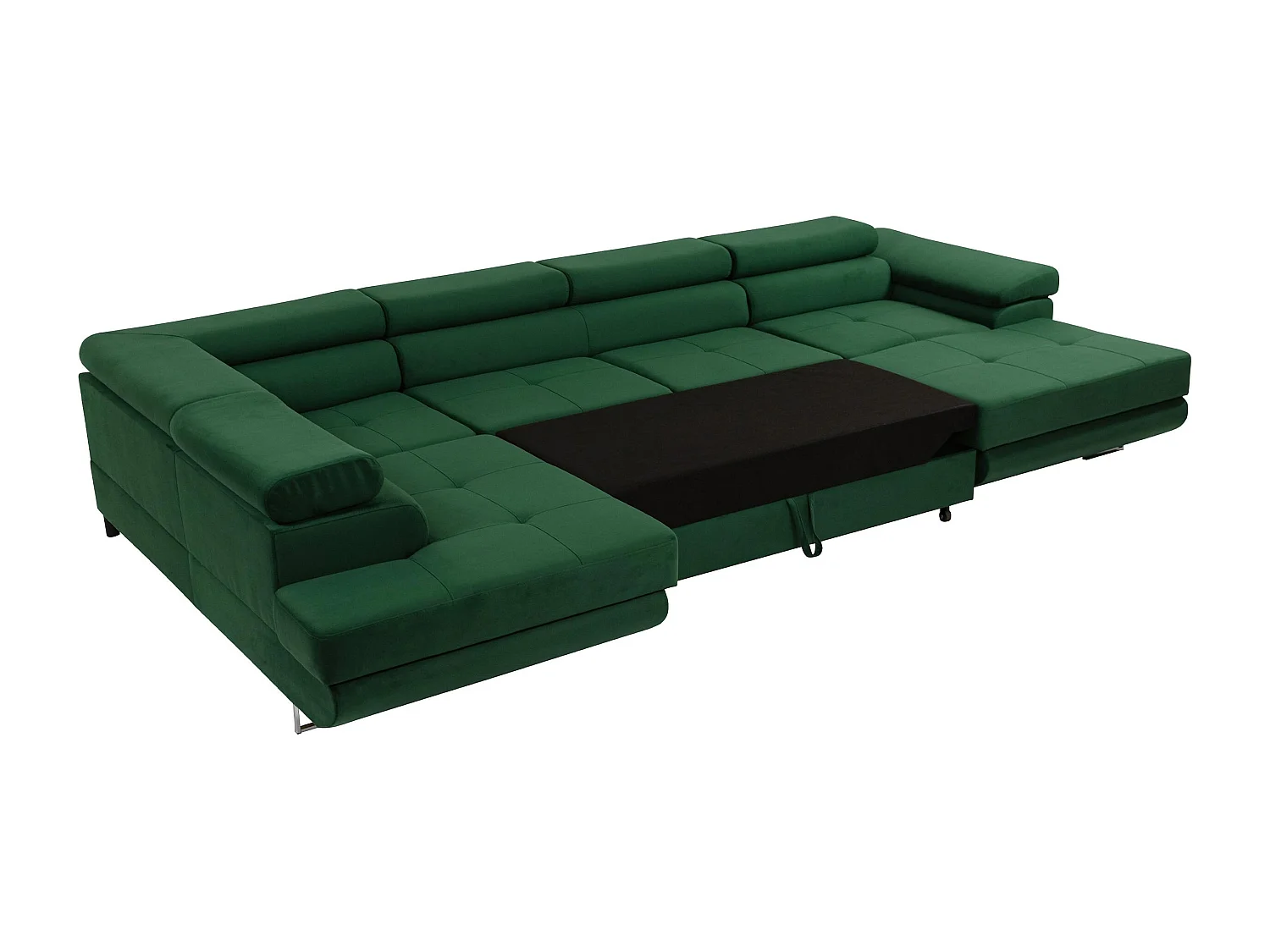 Canapé d'angle Comfivo Vinetum III, Gris foncé, Disponible, 346x203x70cm