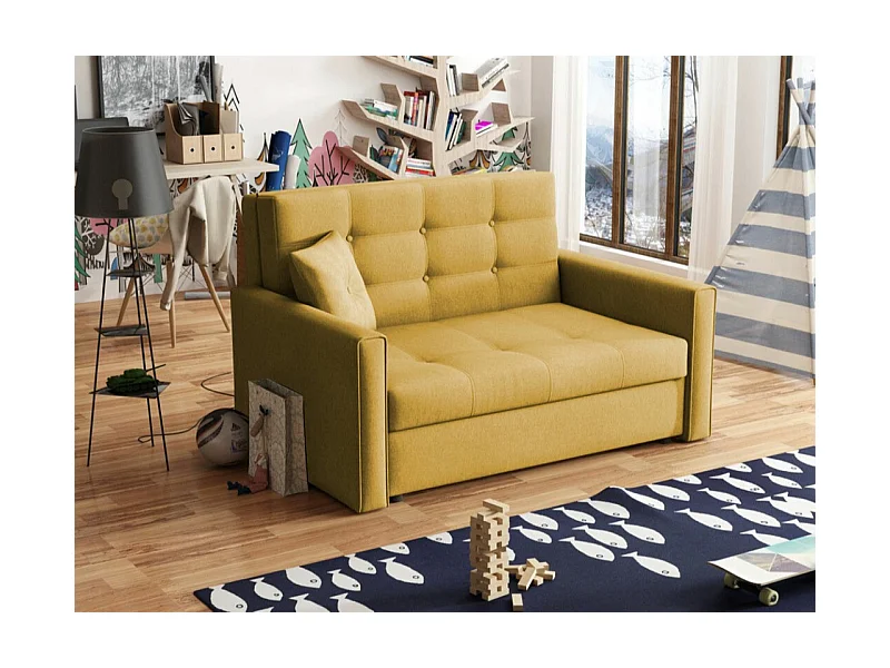 Canapé convertible Columbus 100, Boîte de literie, 85x133x98cm, Mobilier déjà assemblé