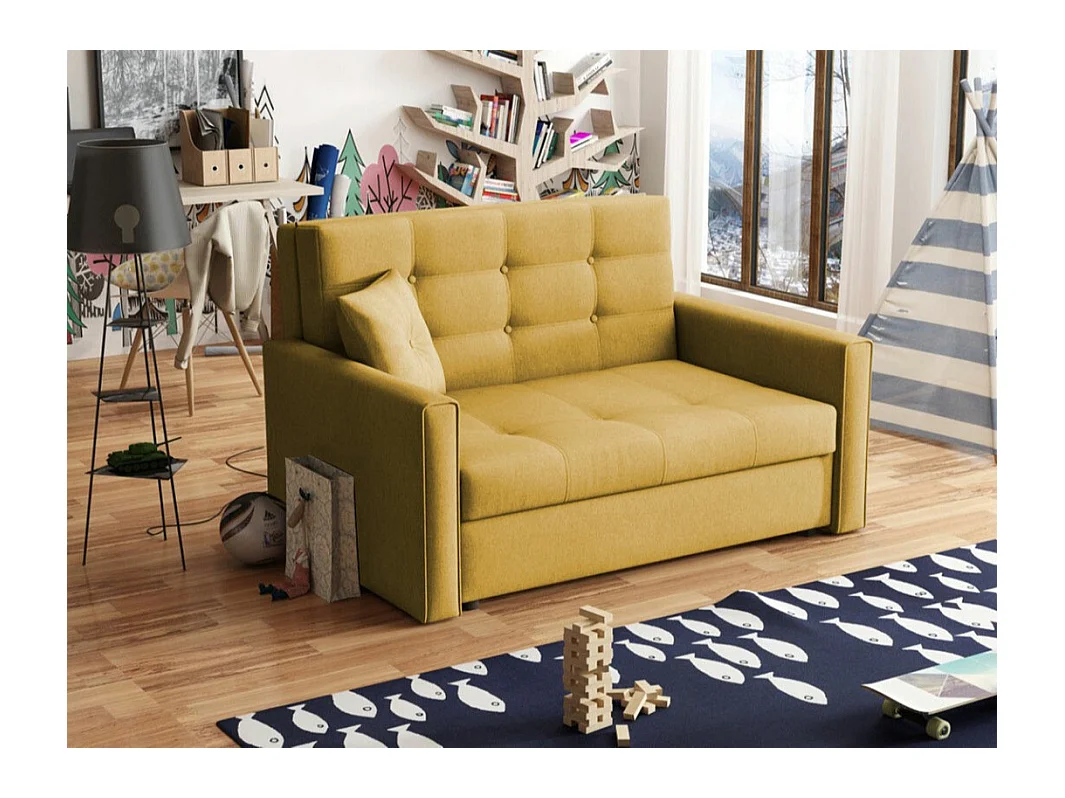 Canapé convertible Columbus 100, Boîte de literie, 85x133x98cm, Mobilier déjà assemblé