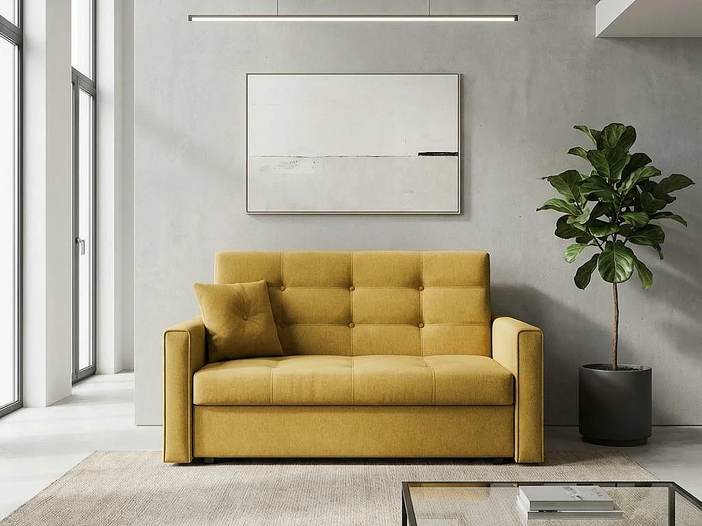 Sofá-cama Columbus 100, Almacenaje, 85x133x98cm, Muebles ya montados