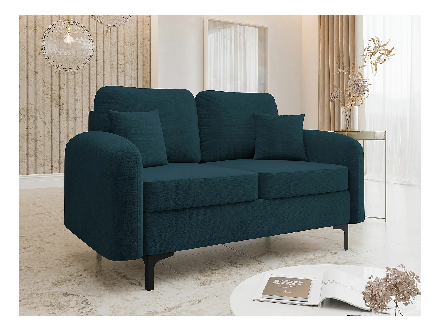 Canapé convertible Torlua 101, Boîte de literie, 96x157x94cm