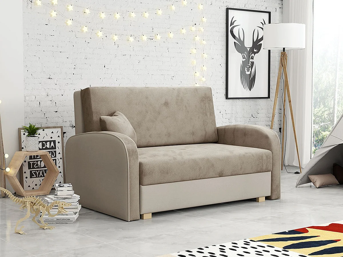 Canapé convertible Columbus 162, Disponible, 85x133x98cm, Mobilier déjà assemblé