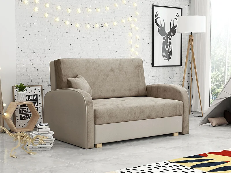 Canapé convertible Columbus 162, Disponible, 85x133x98cm, Mobilier déjà assemblé