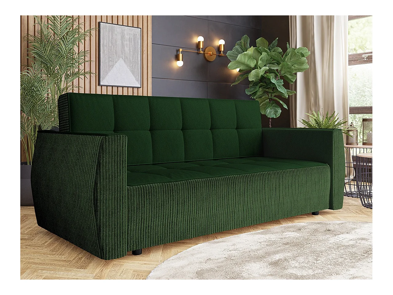 Sofá-cama Edinburg 107, Almacenaje, 93x225x98cm