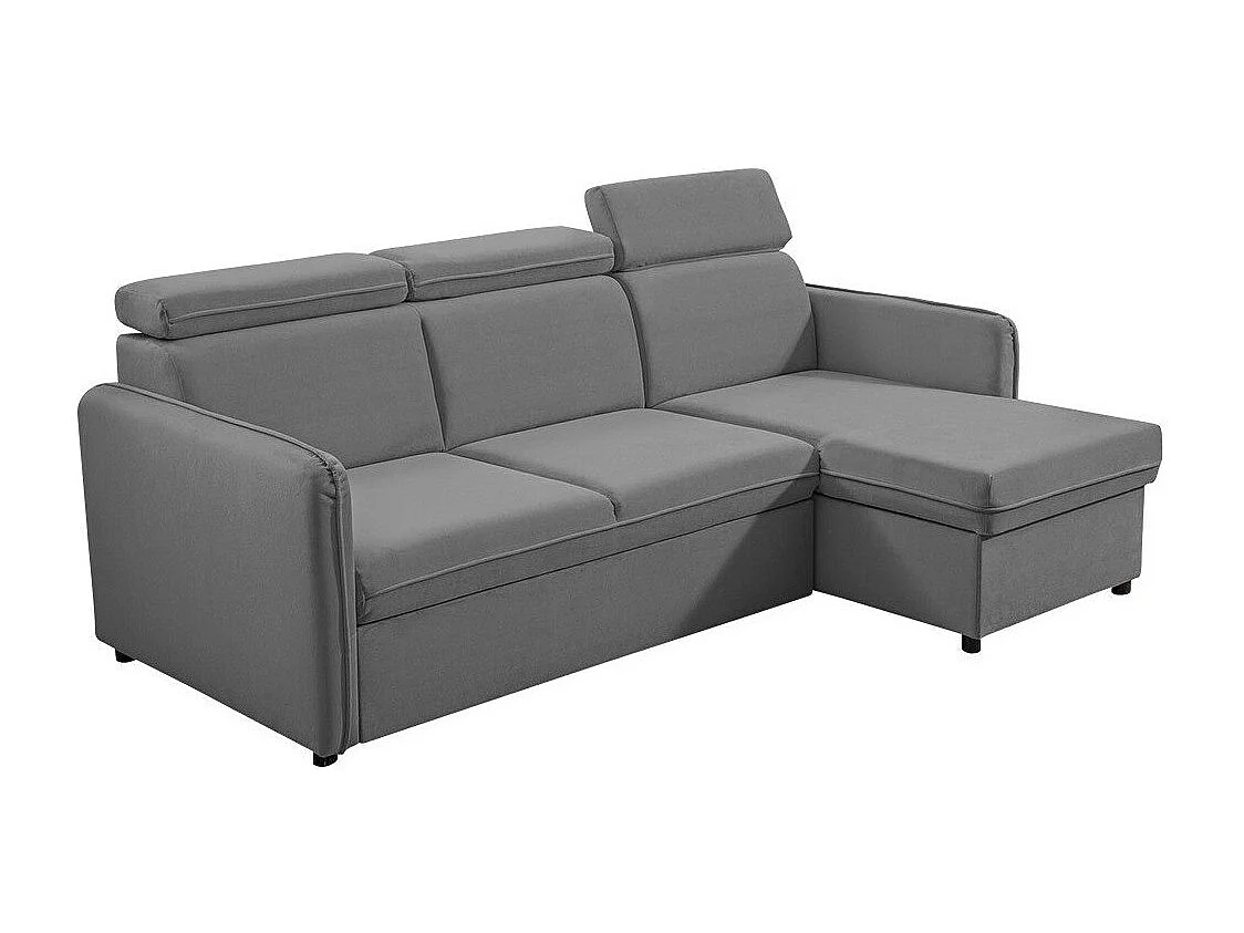 Canapé d'angle Temple 127, Gris, Disponible, 220x140x84cm