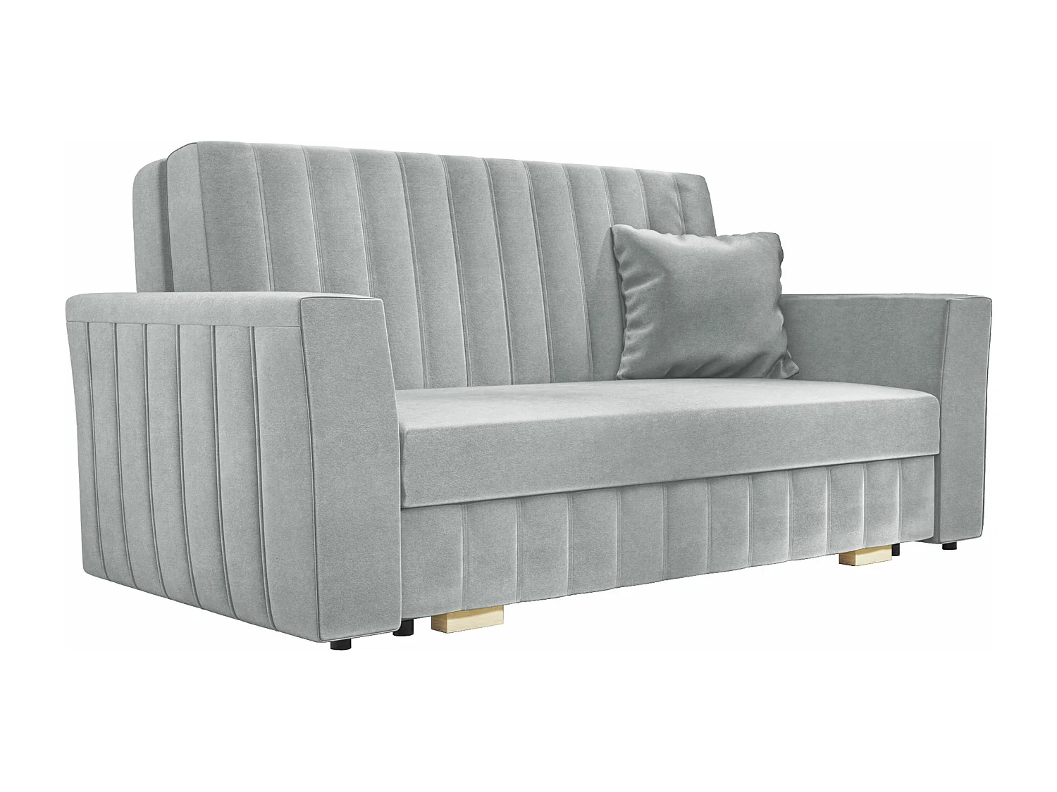 Canapé convertible Columbus 137, Boîte de literie, 83x160x98cm, Mobilier déjà assemblé