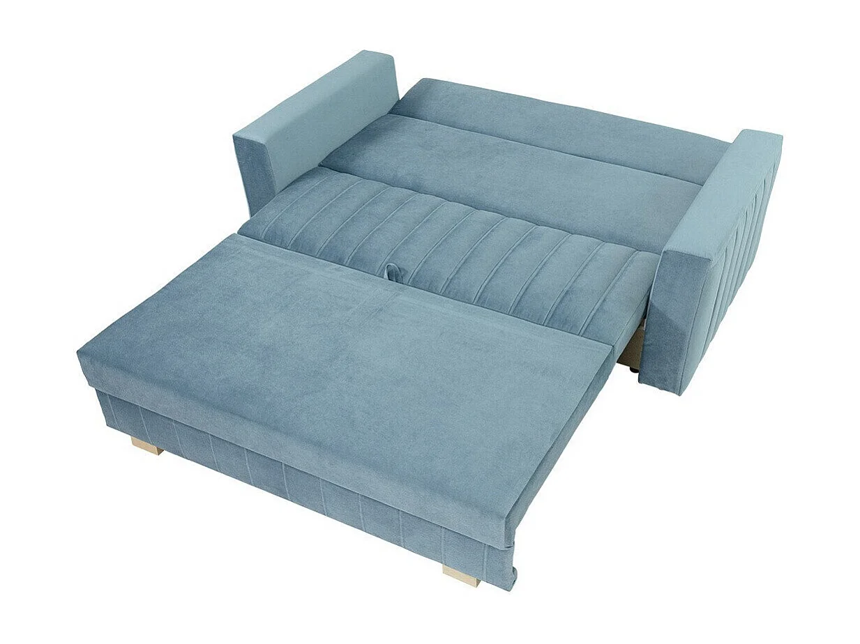 Canapé convertible Columbus 137, Boîte de literie, 83x160x98cm, Mobilier déjà assemblé