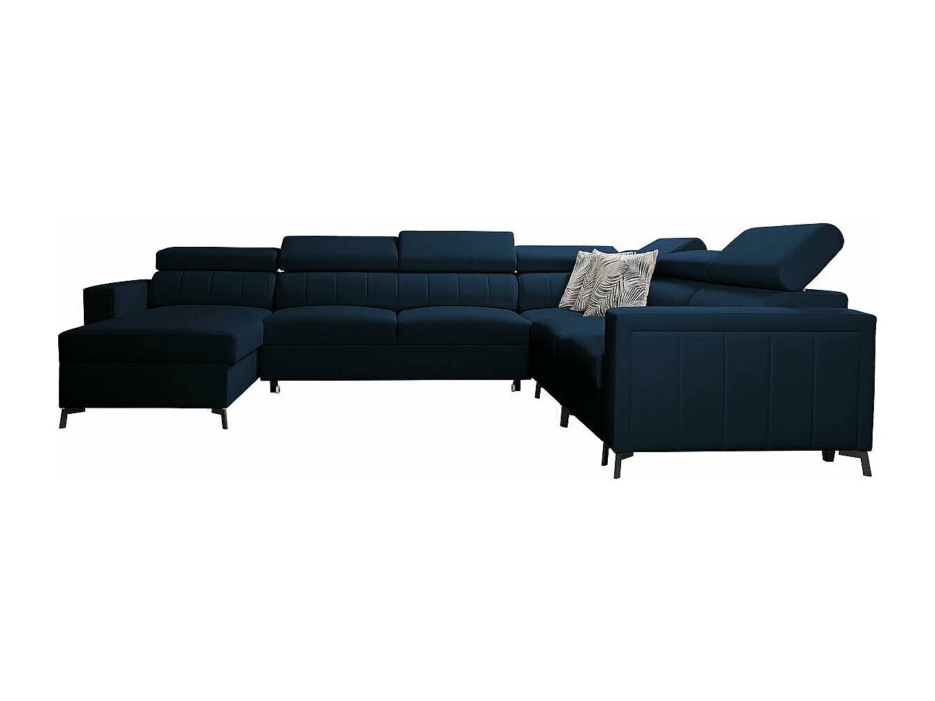 Canapé d'angle Sarasota 157, Bleu, Disponible, 351x274x83cm