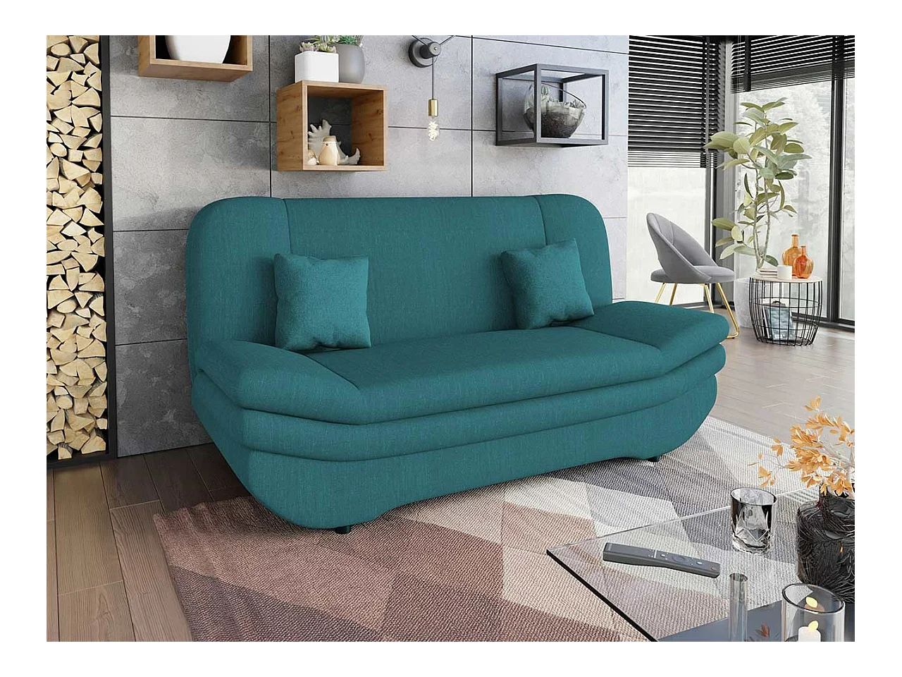 Canapé convertible Comfivo 234, Boîte de literie, 95x200x90cm, Mobilier déjà assemblé