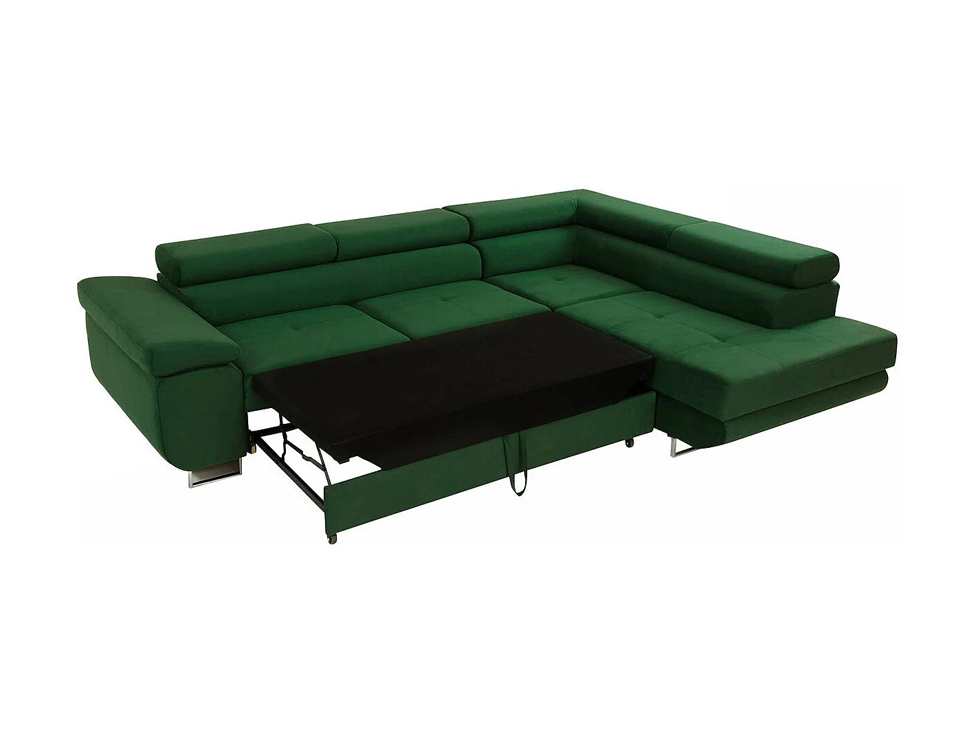 Canapé d'angle Comfivo Eliferu 101, Gris, Disponible, 274x203x70cm