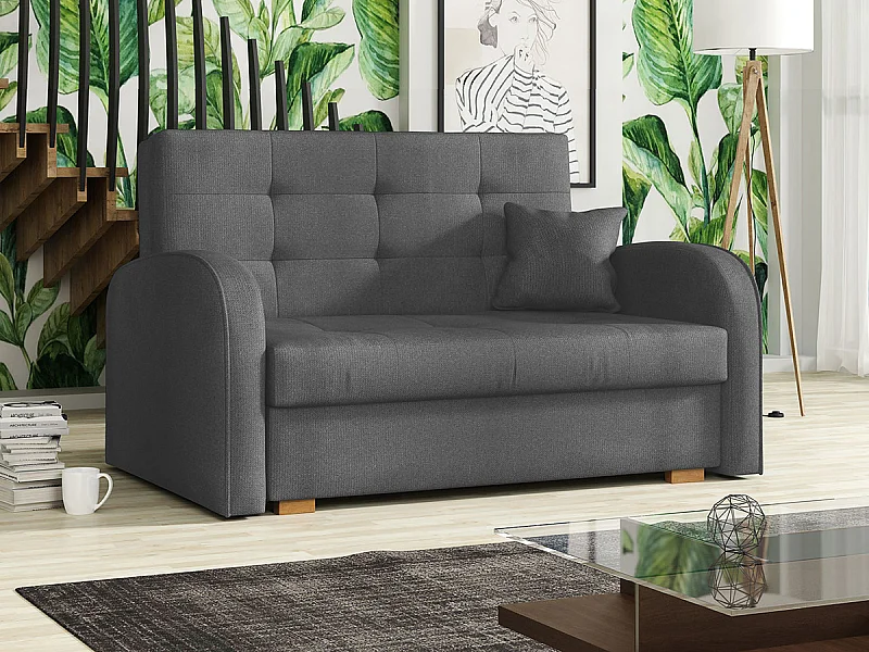 Sofá-cama Columbus 115, Almacenaje, 85x133x98cm, Muebles ya montados