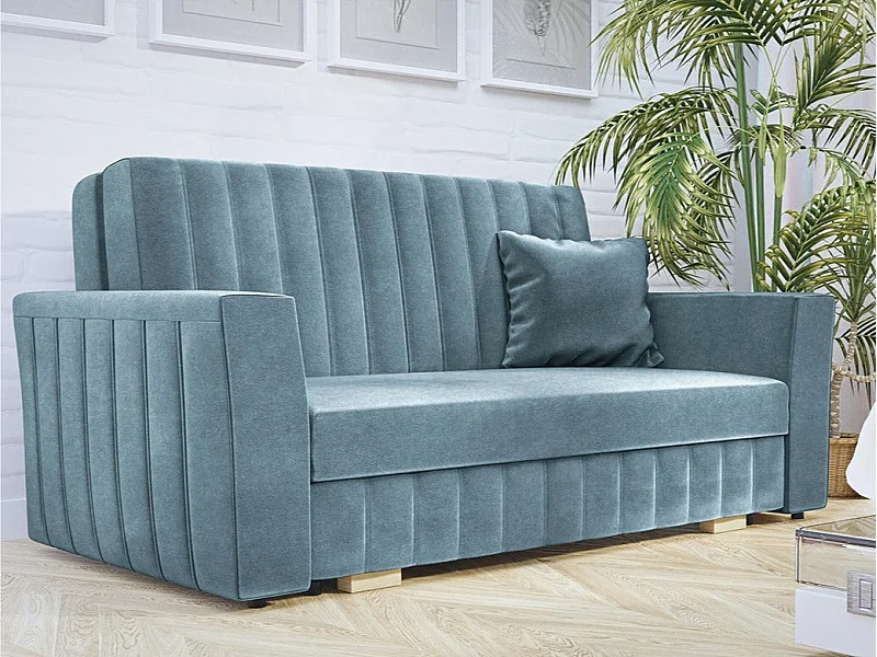 Canapé convertible Columbus 137, Boîte de literie, 83x160x98cm, Mobilier déjà assemblé