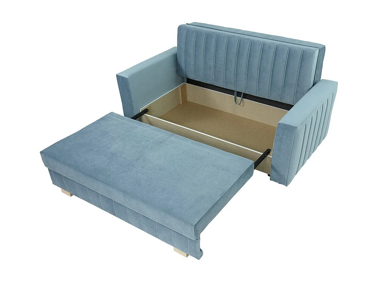 Sofá-cama Columbus 137, Almacenaje, 83x160x98cm, Muebles ya montados