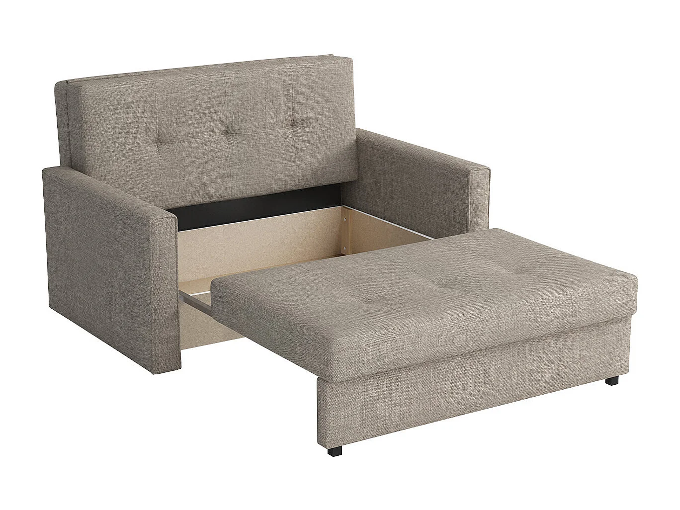 Sofá-cama Columbus 105, Almacenaje, 85x133x98cm, Muebles ya montados