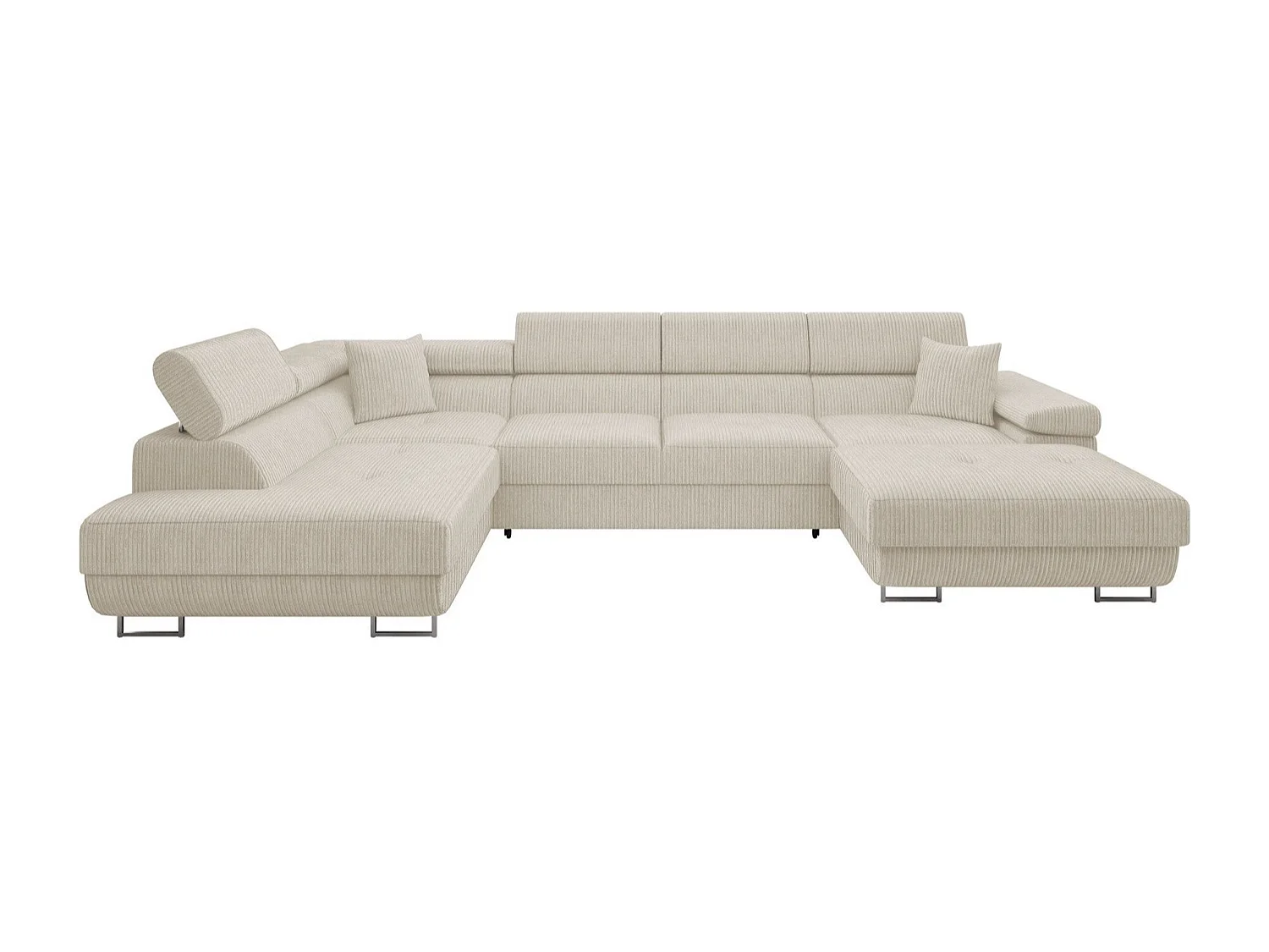 Canapé d'angle Comfivo Vinetum III, Crème, Disponible, 346x203x70cm