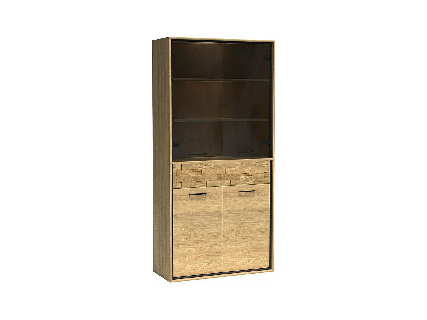 Scaffale Etrmoni 102, Con porte|Chiuso|Con cassetti, Truciolare laminato, 197x92x41cm