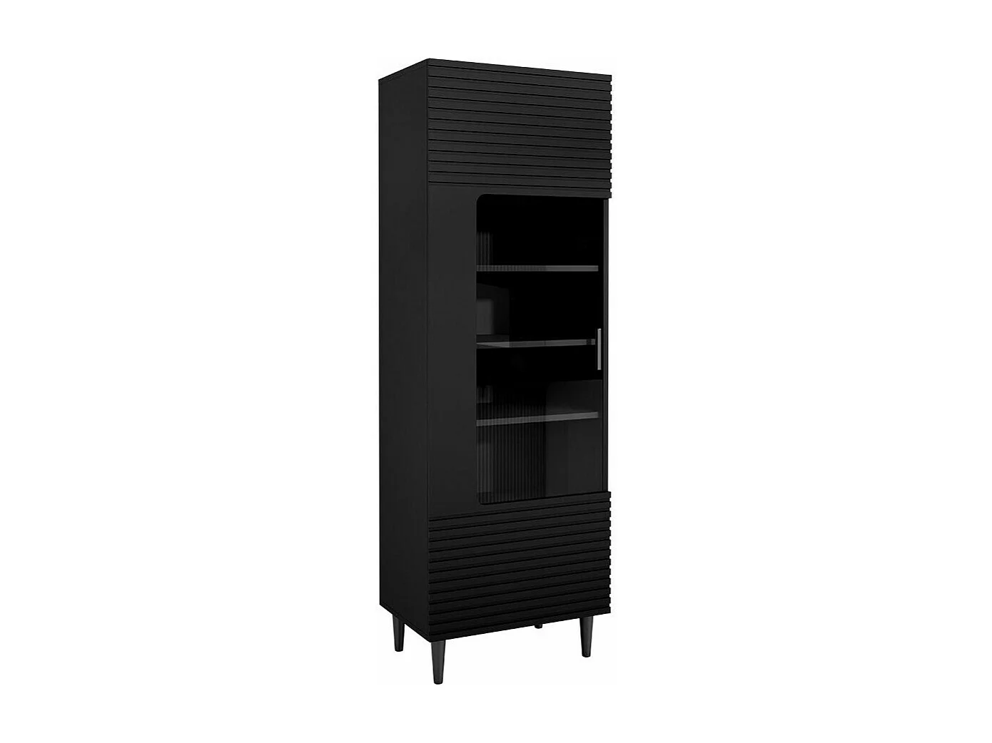 Estante Comfivo Mavmono 107, Com portas, Vidro, 180x60x40cm