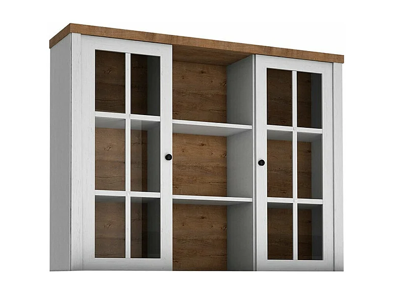 Aparador Ferdore 143, Pino Anderson|Roble de lefkada, 111x130cm, Número de puertas: 235cm