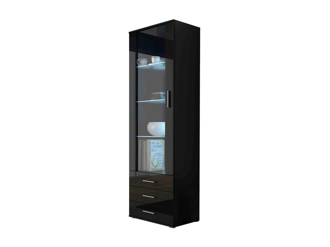 vente unique Étagère Tornola 102 Fermé|Avec tiroirs|Avec des portes Verre|Stratifié 192x60x41cm