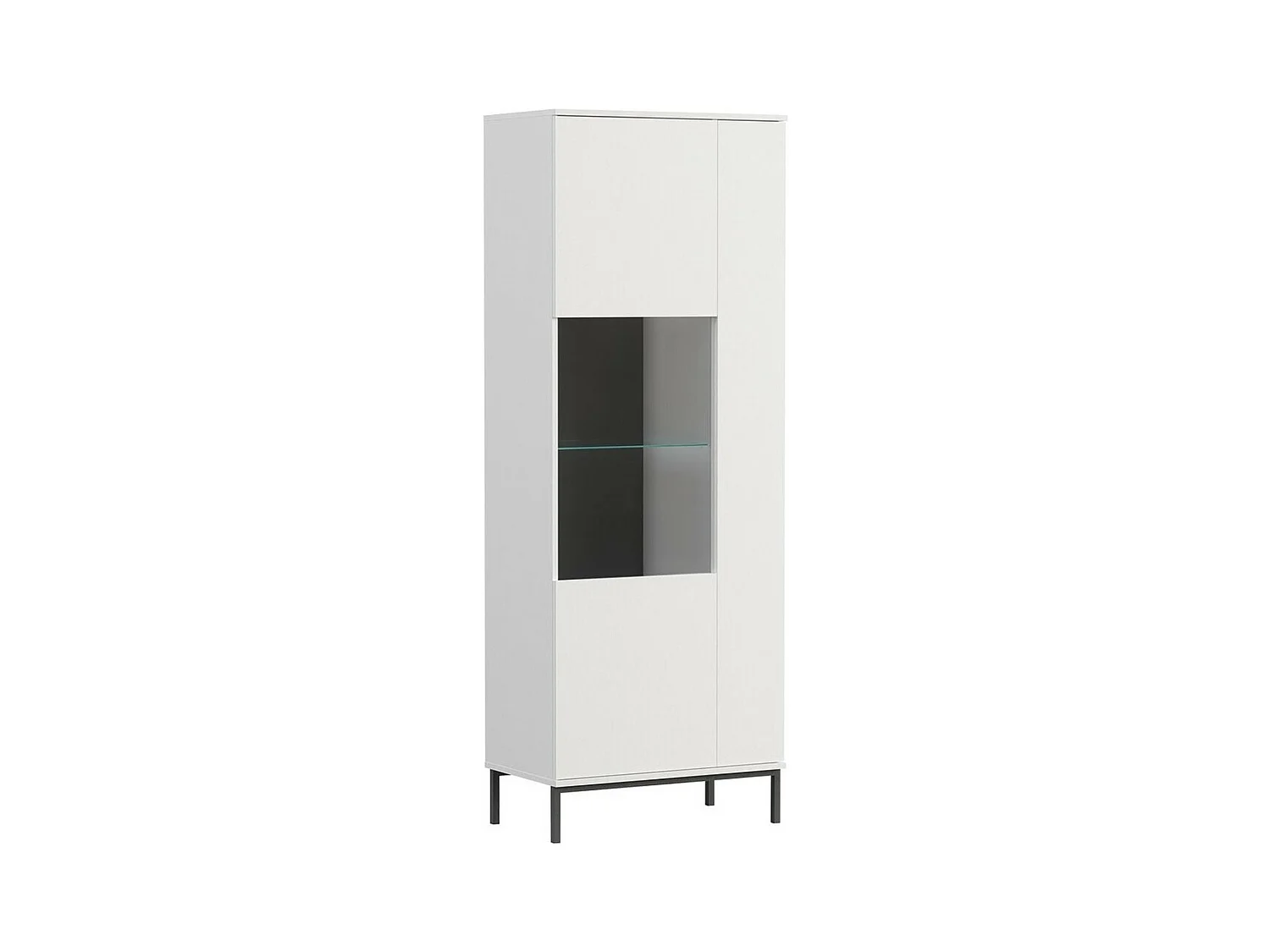 Étagère Lomsore 106, Avec des portes|Fermé, Stratifié|Verre, Le nombre de portes: 2, 70cm