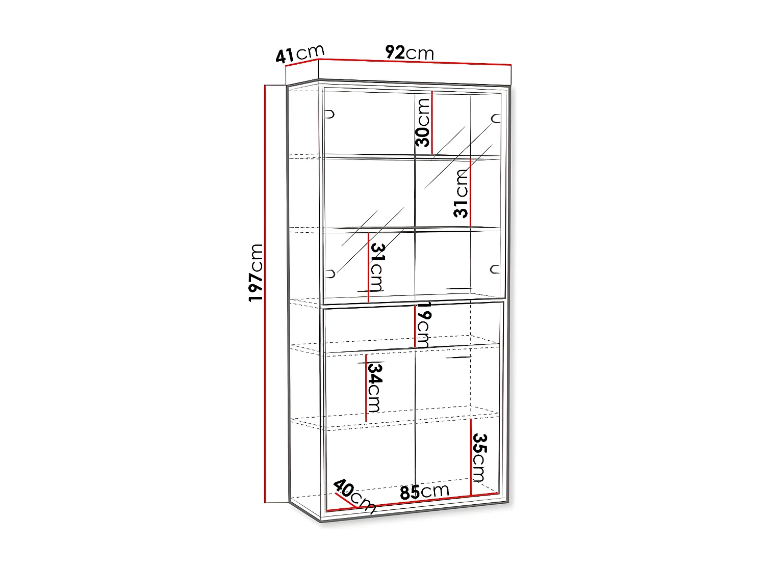 Étagère Etrmoni 102, Fermé|Avec tiroirs|Avec des portes, Stratifié, Nombre de tiroirs: 1