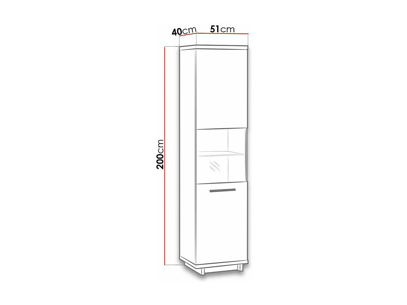 Estante Morlira 109, Pode ser fechado, Placa de aglomerado laminado