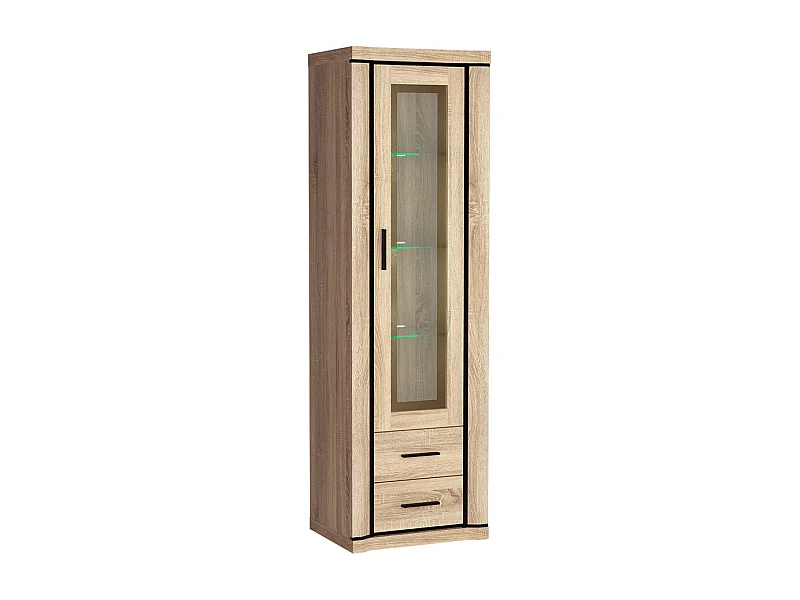 Estantería Lorelie 115, Con cajones|Con puertas|Cerrable, Número de puertas: 1, 192x58cm