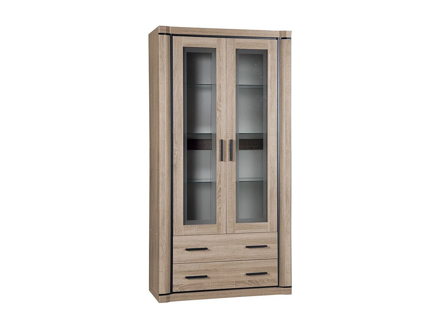 Estante Lorelie 116, Pode ser fechado, Placa de aglomerado laminado