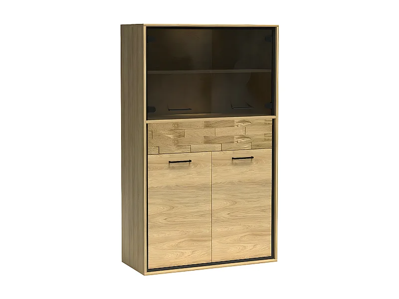 Estantería Etrmoni 107, Cerrable|Con cajones|Con puertas, Aglomerado laminado, 157x92cm