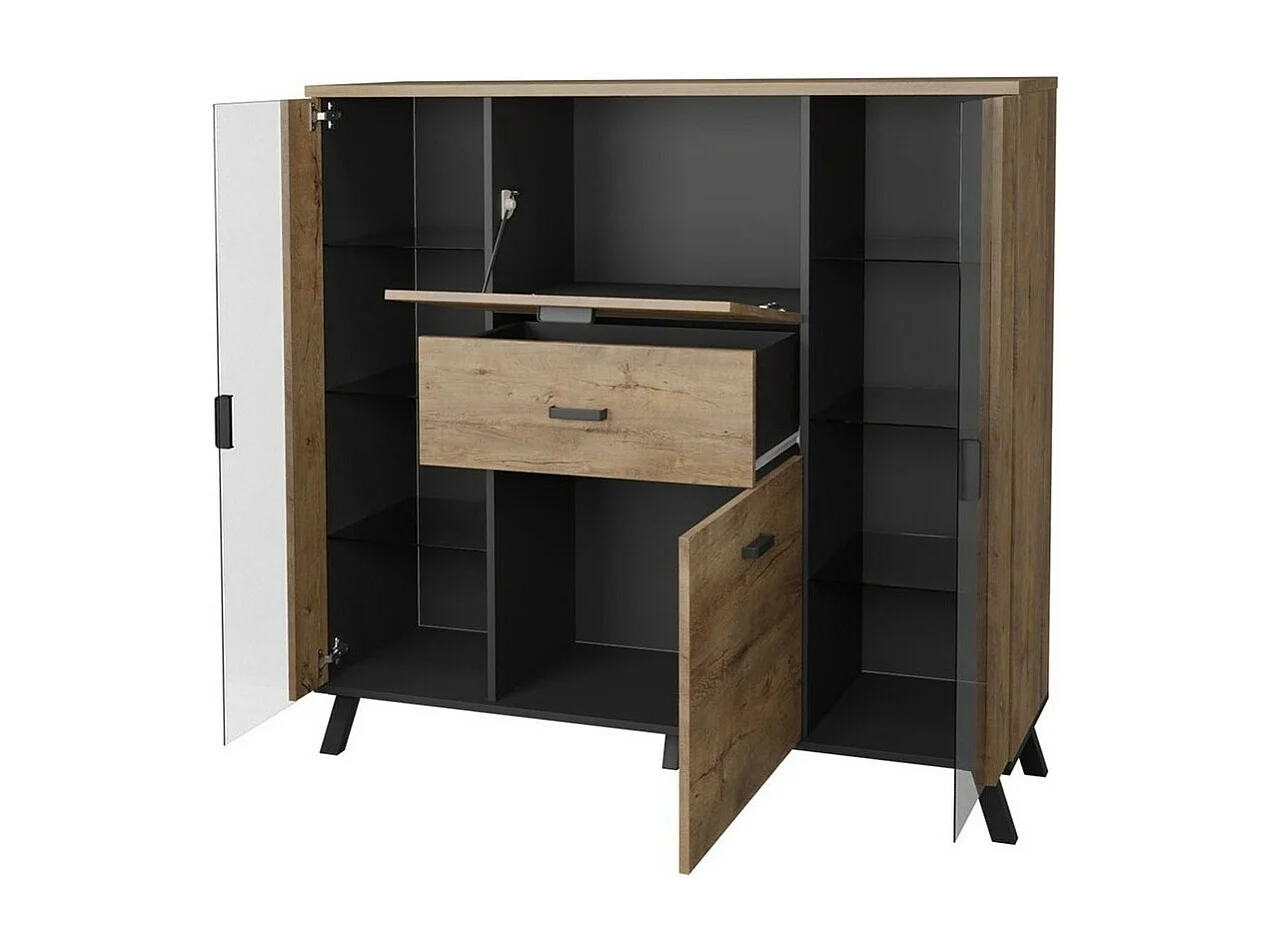 Cómoda Talsere 102, Com gavetas e portas, Número de gavetas: 1