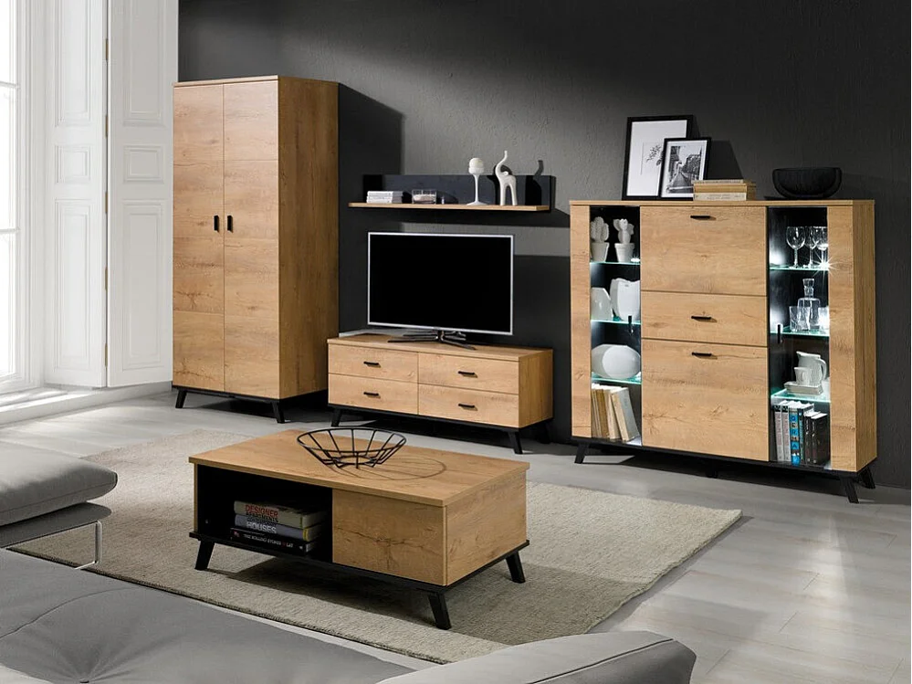 Cómoda Talsere 102, Com gavetas e portas, Número de gavetas: 1