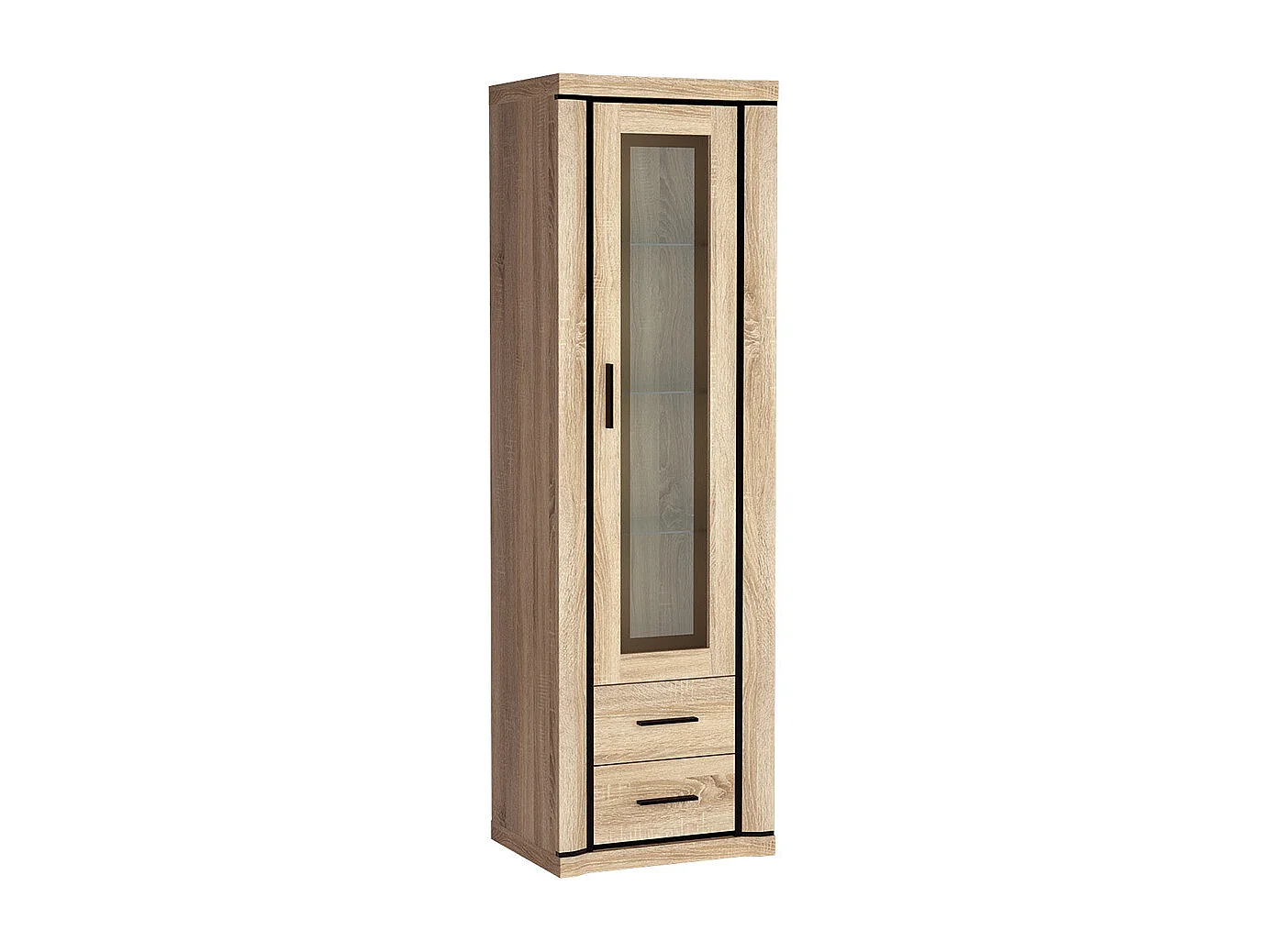 Estantería Lorelie 115, Con cajones|Con puertas|Cerrable, Número de puertas: 1, 192x58cm