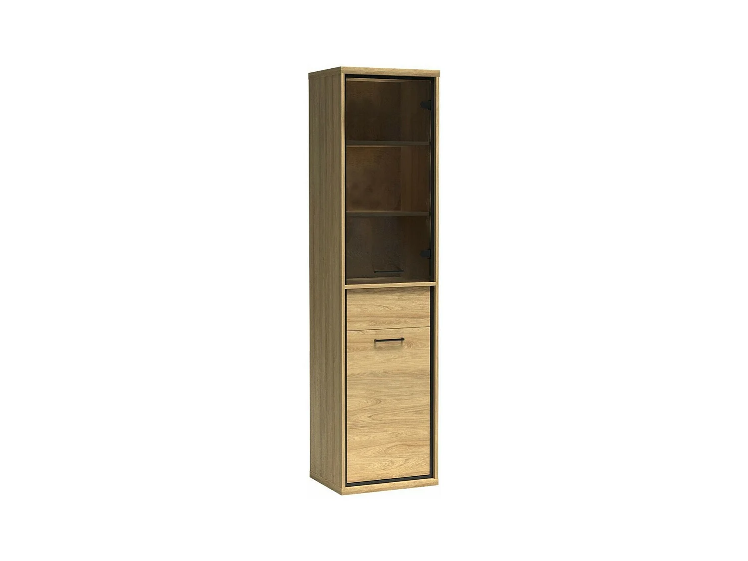 Scaffale Etrmoni 108, Chiuso|Con porte|Con cassetti, Truciolare laminato, 197x50x41cm