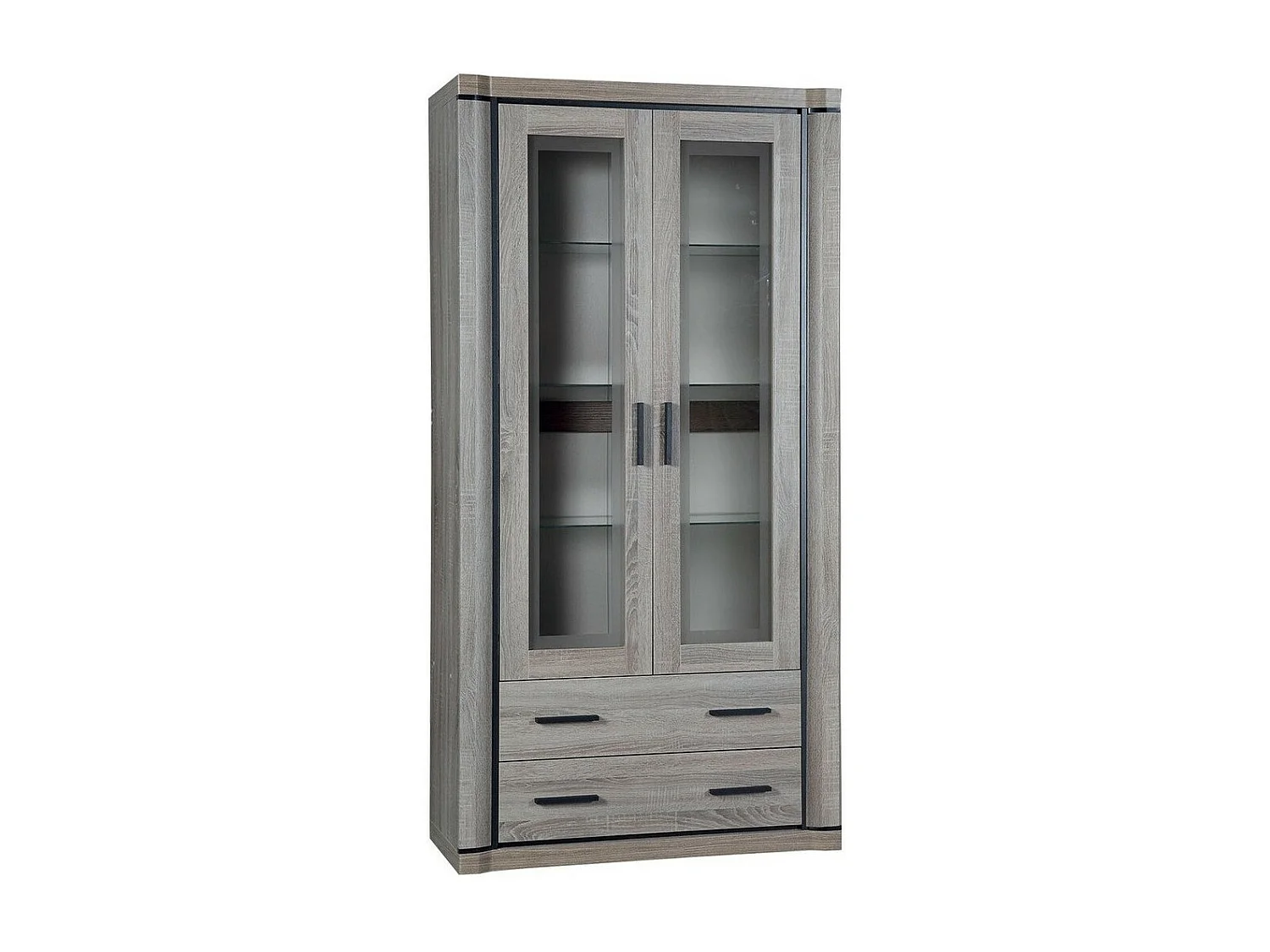 Estantería Lorelie 116, Con cajones|Con puertas|Cerrable, Número de puertas: 2, 192x97cm