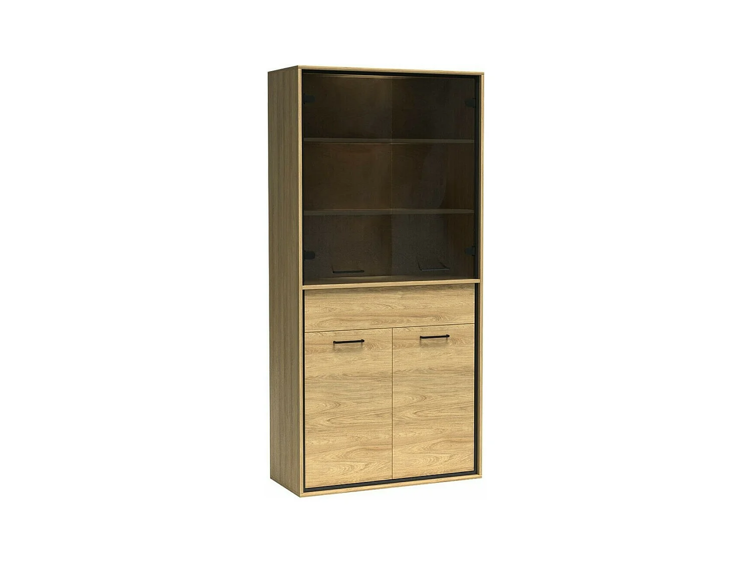 Scaffale Etrmoni 102, Chiuso|Con porte|Con cassetti, Truciolare laminato, 197x92x41cm