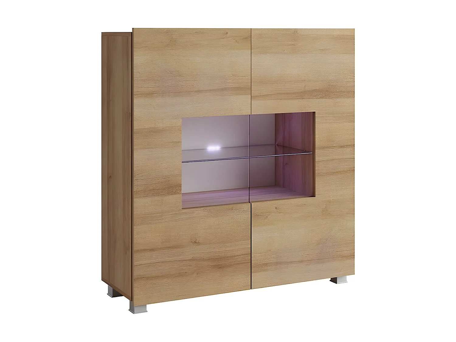 Aparador Tivdalu 100, Roble dorado, 107x100cm, Número de puertas: 235cm