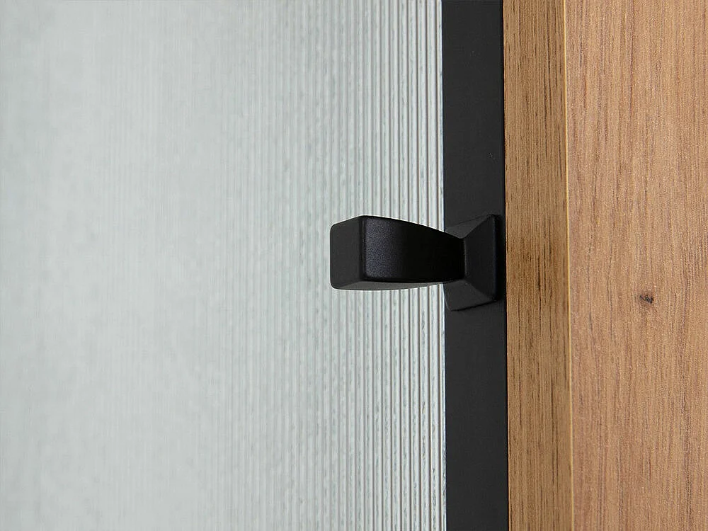 Scaffale Comfivo 416, Con porte|Chiuso|Con cassetti, Vetro|Truciolare laminato, 180x52cm