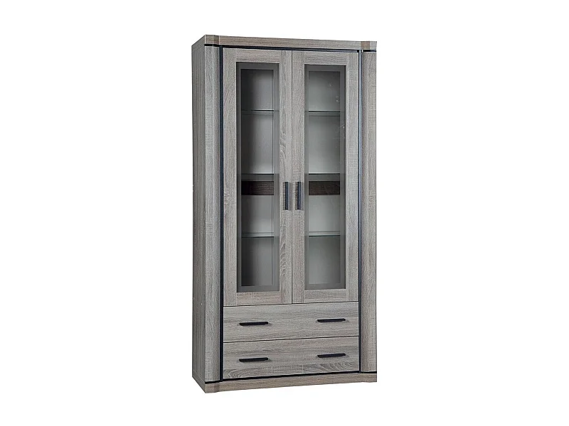 Estantería Lorelie 116, Con cajones|Con puertas|Cerrable, Número de puertas: 2, 192x97cm