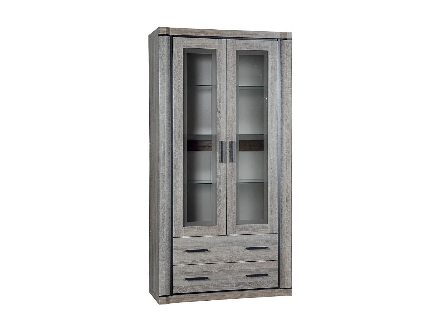 Estantería Lorelie 116, Con cajones|Con puertas|Cerrable, Número de puertas: 2, 192x97cm