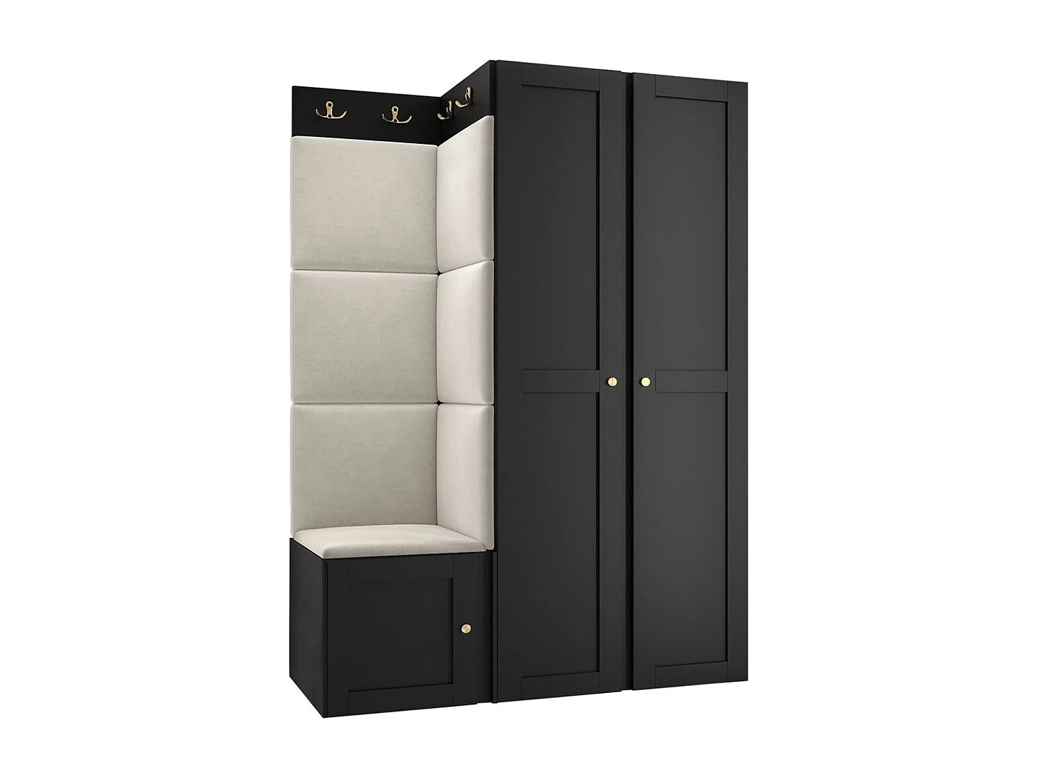 Conjunto para corredor Hartford 379, Montado nas parede, 19x12x5cm