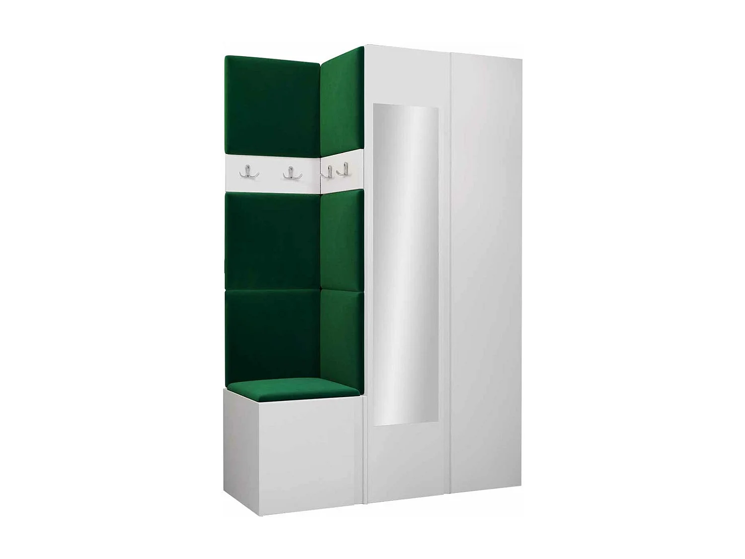 Conjunto para corredor Hartford 350, Espelho, Colocado, 19x12x4cm