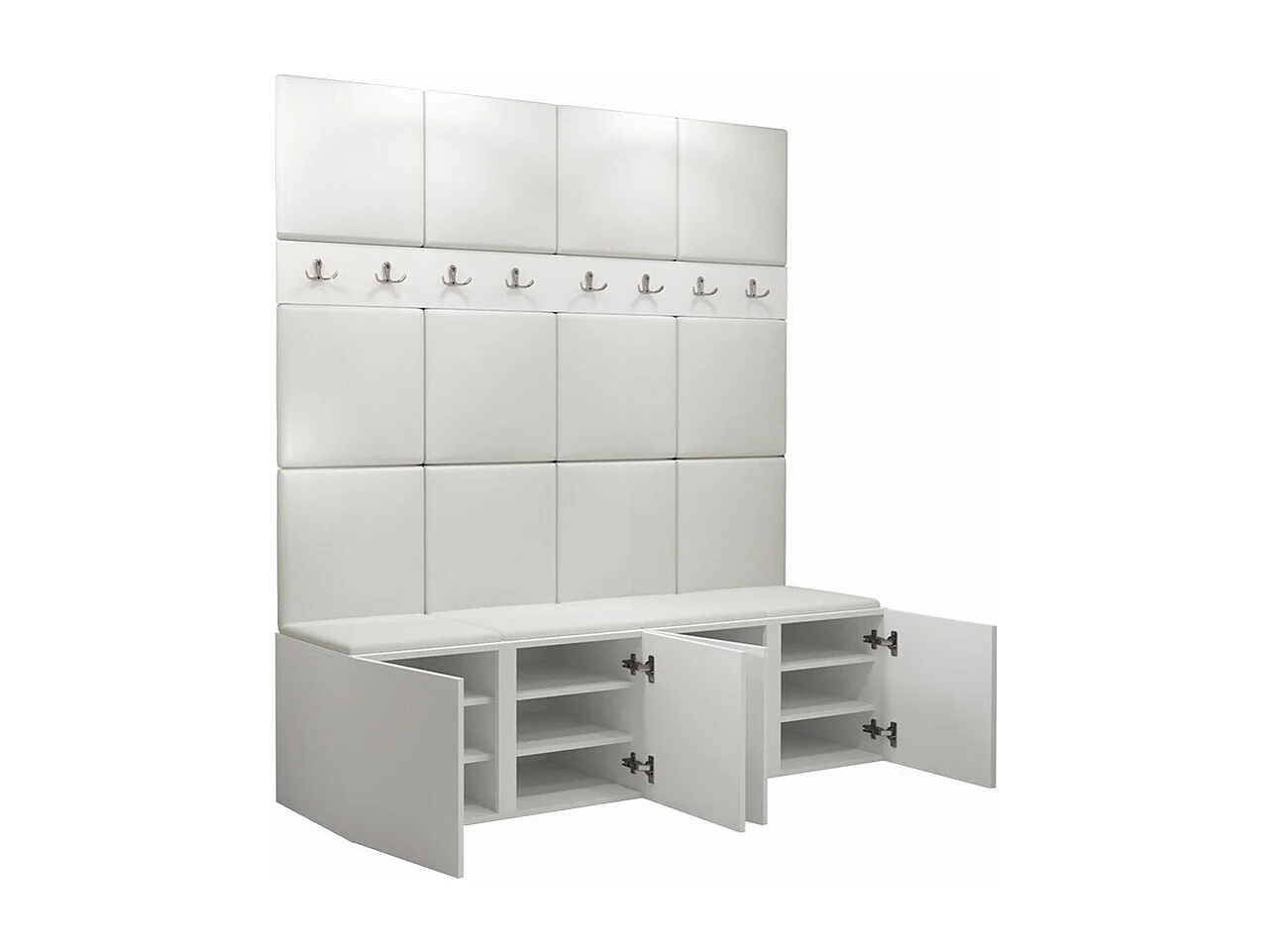 Conjunto pasillo Hartford 268, 186x168x46cm, Marrón|Roble Artisan