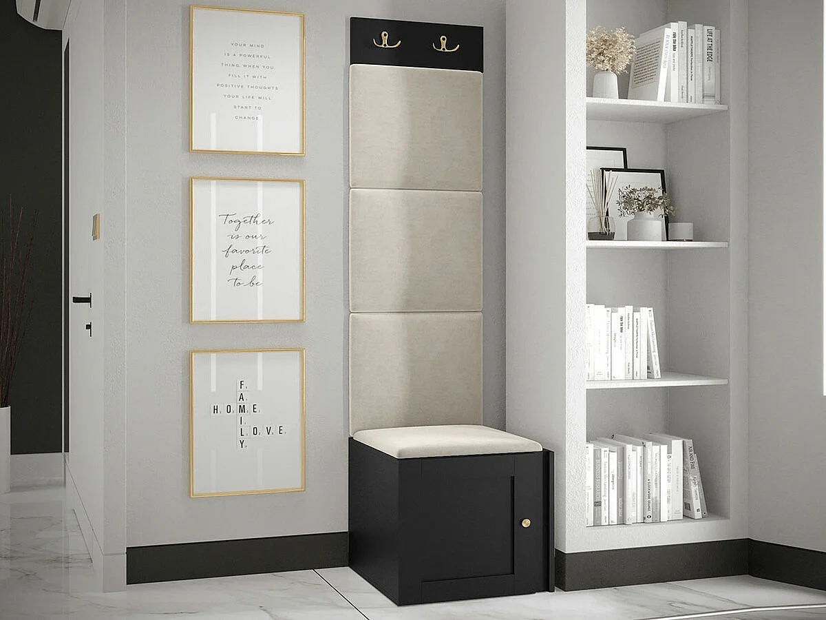 Conjunto para corredor Hartford 378, Montado nas parede, 19x4x5cm