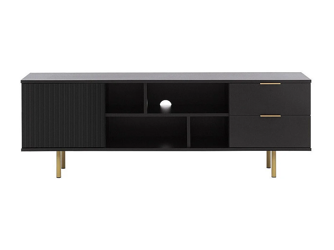 Mueble TV Providence U105, Negro, 150x52x41cm