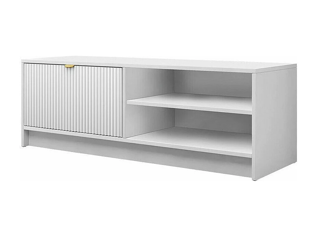 Meuble TV Comfivo Larmire 103, Blanc, 120x40x40cm