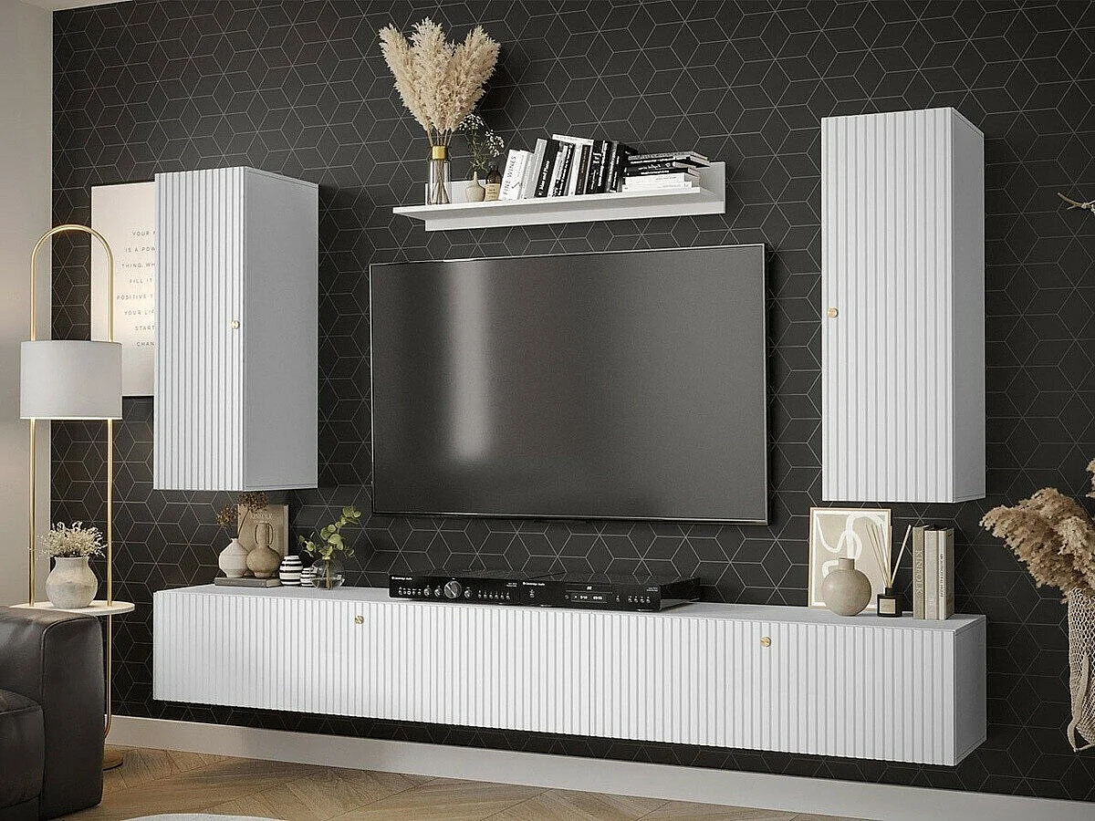 Meuble TV Anulio, Le nombre de portes: 1, 10x3x4cm