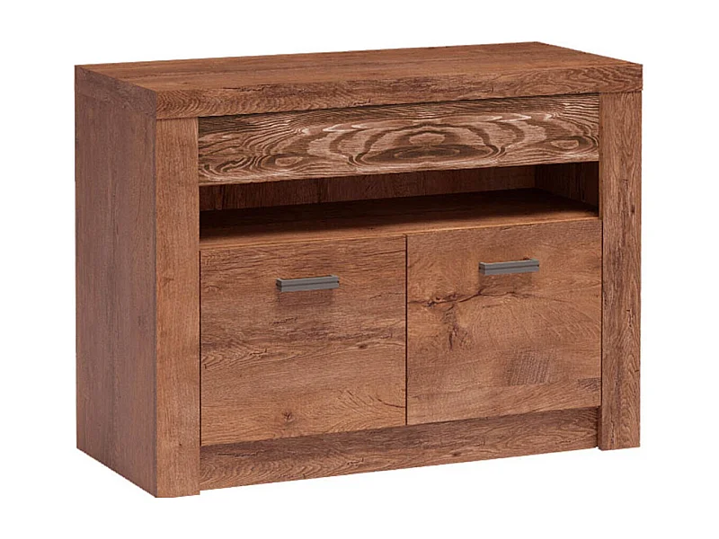 Meuble TV Serfeno 107, Frêne, Le nombre de portes: 2, 96x73x42cm